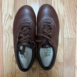 SAS Free Time Tripad Comfort Walking‎ Shoes Women Size 9 Brown Leather (E1)
